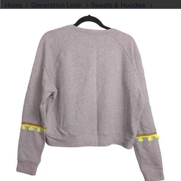 NWT Generation Love Devon Brocade Crew Neck Sweatshirt - Medium - Picture 4 of 7